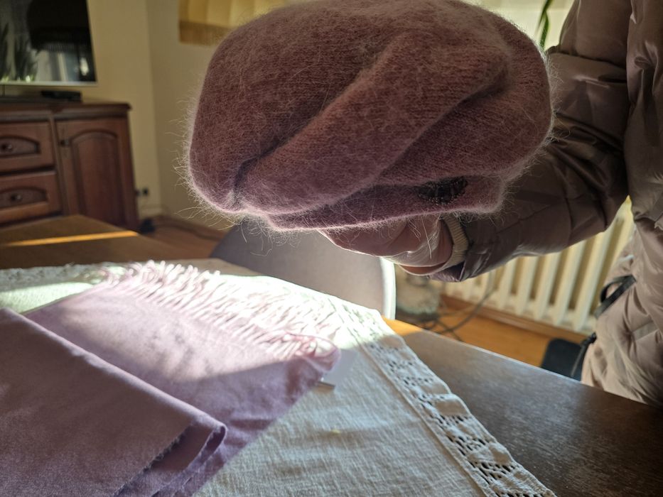 Komplet czapka i szal