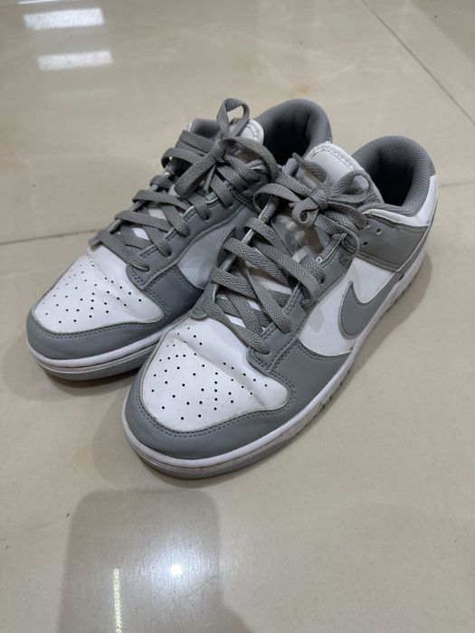 Oryginalne Nike Dunki szaro białe roz 42