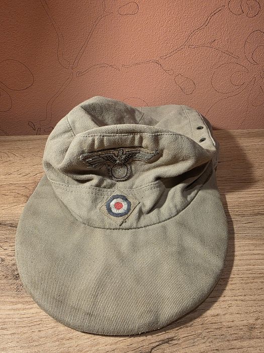 Czapka niemiecka Wermacht Luftwaffe 3 Rzesza mauser odznaka waffen ss