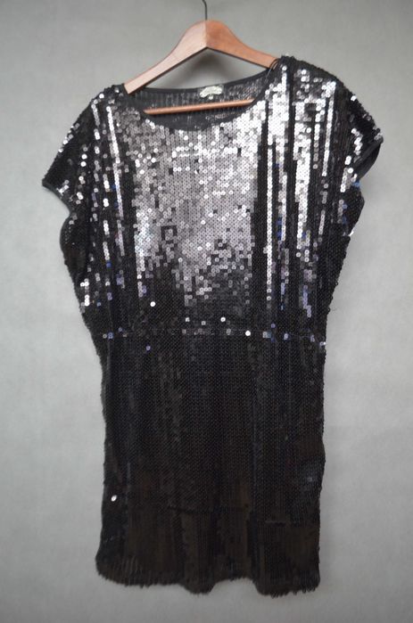 sukienka mini tunika S/M cekiny