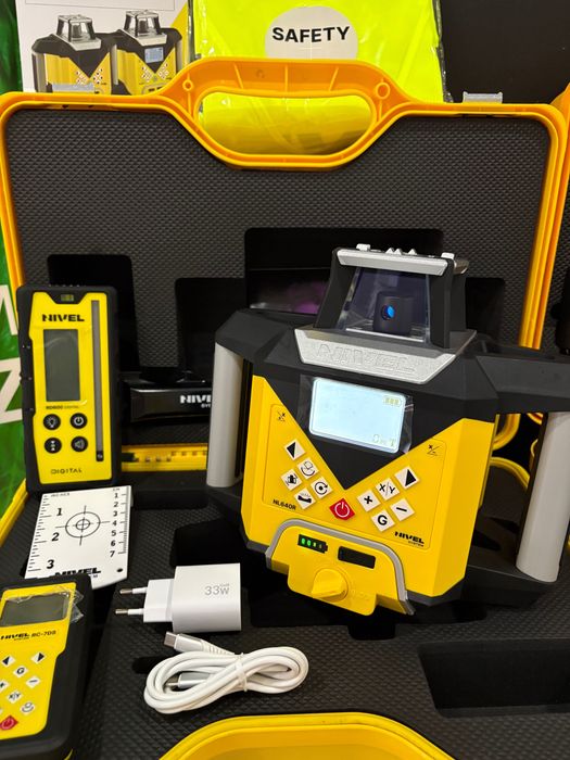 Nivel System Niwelator laserowy NL 640 R lata statyw RD 600 Nowy fv