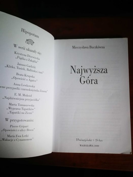 Najwyższa Góra Mieczysława Buczkówna