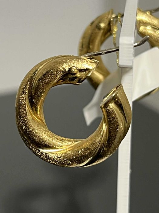 Złote kolczyki pr750, 18k, 6.38gr/Komis Krzysiek