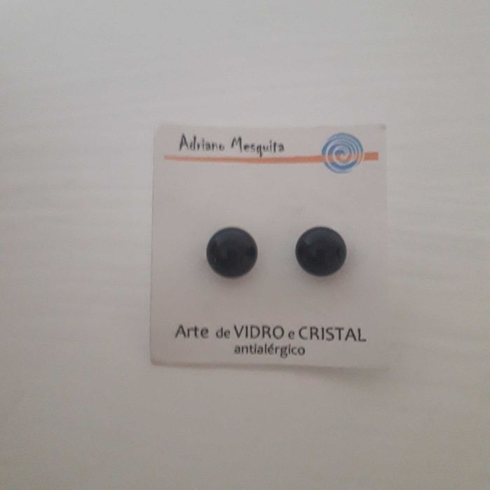 Brincos de Vidro e Cristal