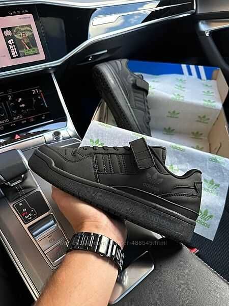 Чоловічі кросівки Adidas Forum 84 Low Black, нубук