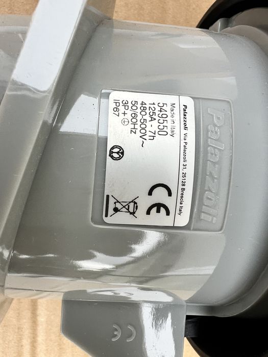 Gniazdo Palazzoli 549550, 500V, 125A