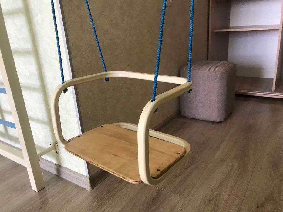 Детский спортивный игровой уголок, качели, кольца, шведская стенка, рукоход, скаладром (М-дром)