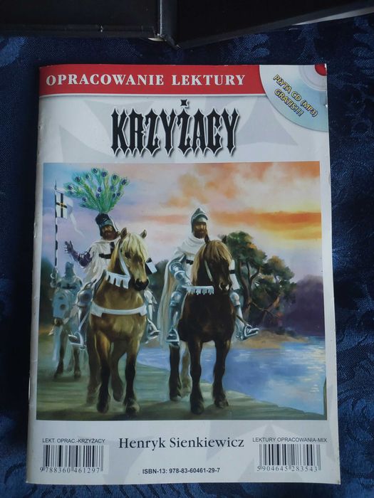 Krzyżacy płyta CD pełna wersja lektury plus opracowanie