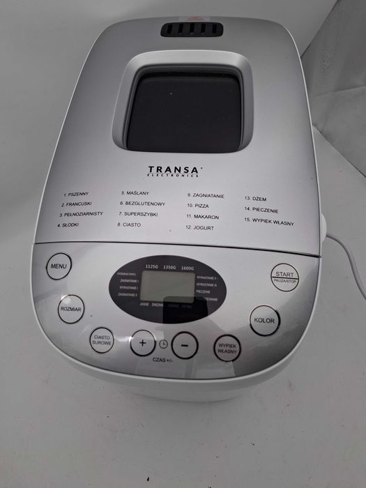 Wypiekacz do chleba Transa Electronics SmartBake biały 850 W