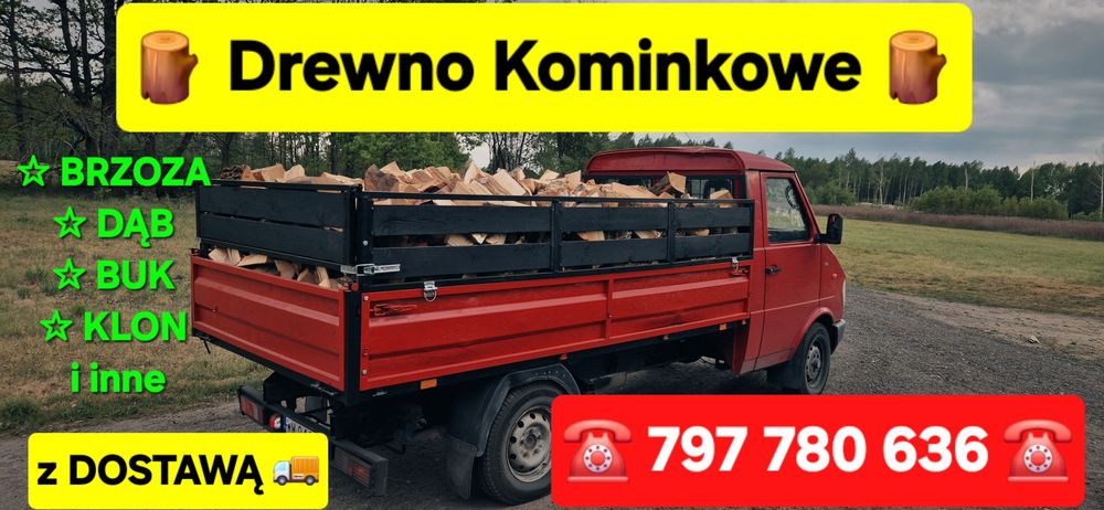 #12 BRZOZA, DĄB, BUK *Drewno KOMINKOWE i do PIECA z DOSTAWĄ ( opał opałowe drzewo )