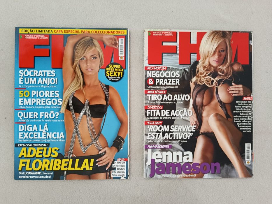 8  Revistas  FHM  ( anos 2000 )