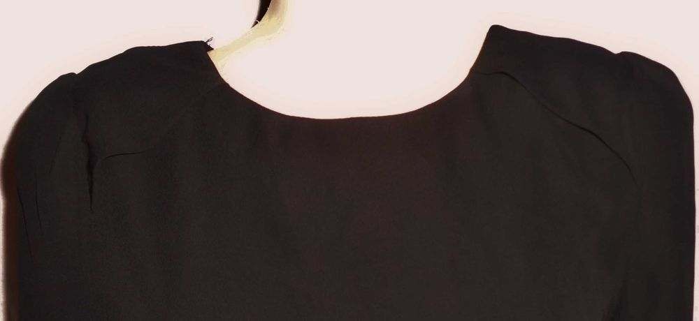 ETHINA byc elegancka delikatna czarna bluzka roz.M