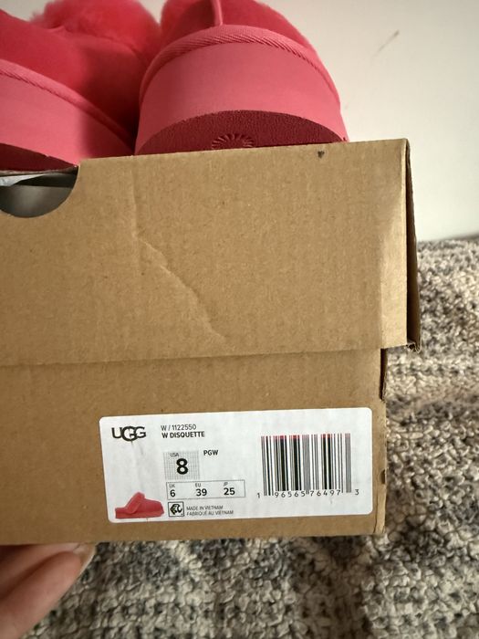 Nowe buty marki ugg disquette 39 kapcie z futerkiem