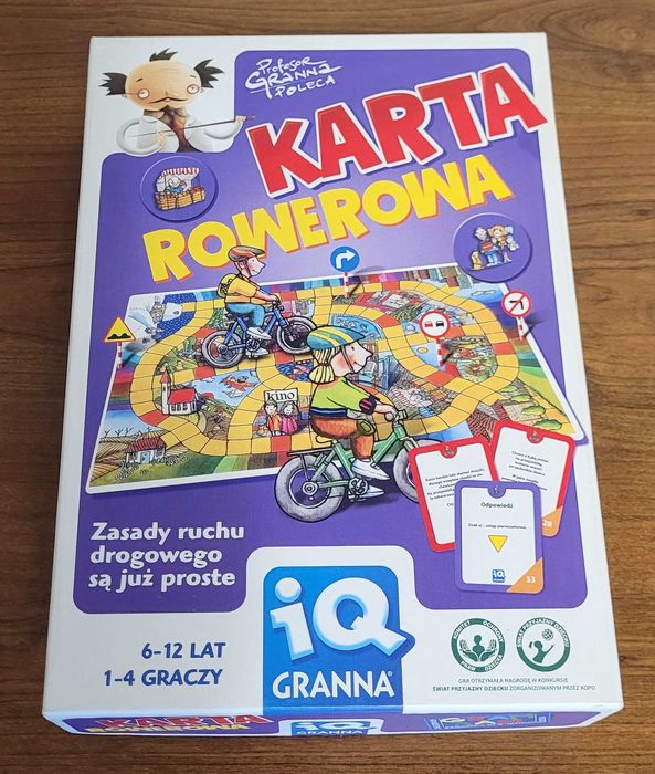 Gra Edukacyjna "Karta Rowerowa"  KOMPLETNA BDB