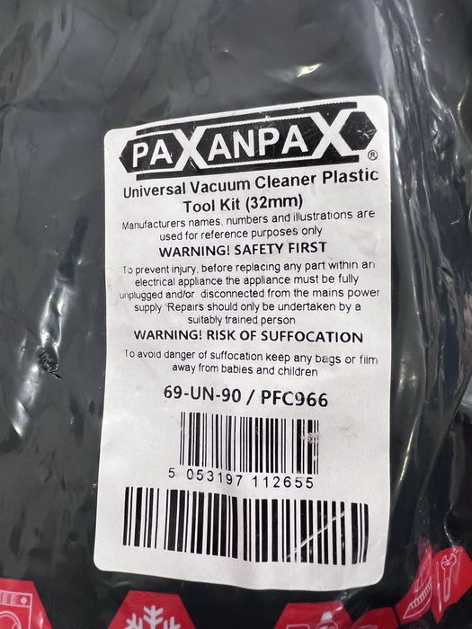 Kit universal acessórios aspirador 32mm, Paxanpax - NOVO