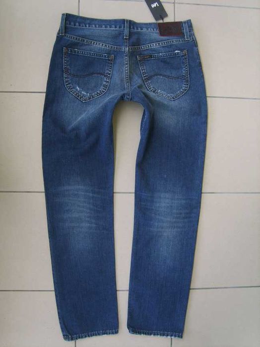 Lee Kunae granatowe rurki W28 L33 pas 82 cm