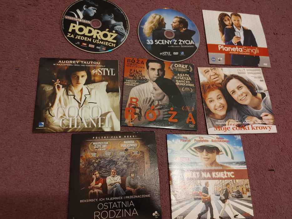 Filmy DVD, zestaw