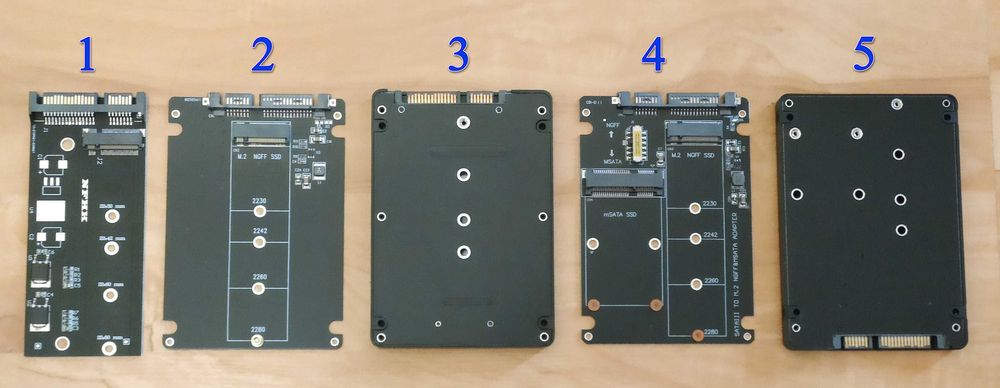 Адаптер переходник M.2 NGFF SATA SSD to SATA тип 2230/2242/2260/2280
