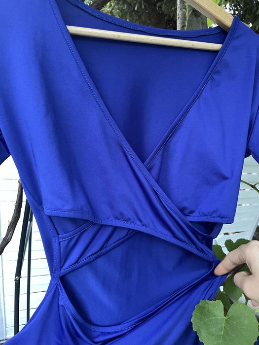 Kobaltowa sukienka XS