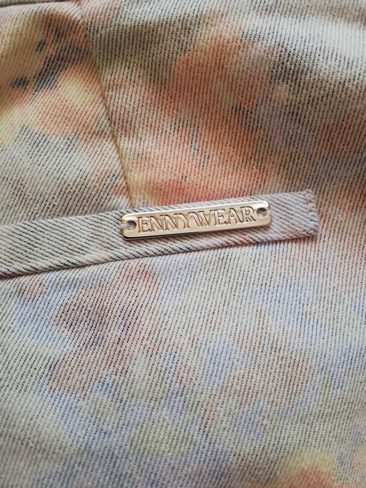 rybaczki w kwiaty pastelowe cienki jeans r. M/L Everywear