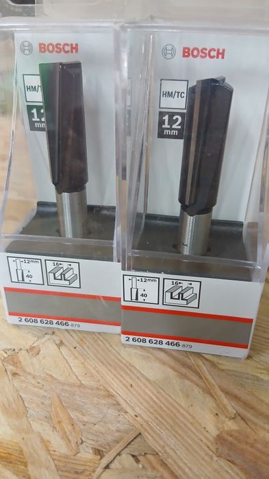 Пазова фреза по дереву d12 D16 h40 L81 Standard for Wood Bosch Professional (2608628466)