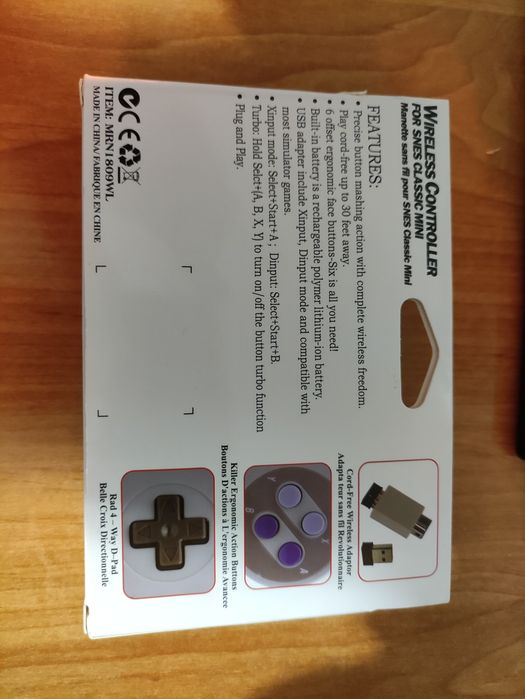 Gamepad bezprzewodowy do gier SNES NES MR1809WL  2.4 GHz
