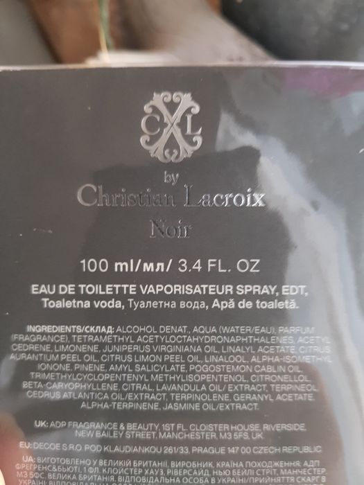 Christian Lacroix Noir dla Niego 100 ml