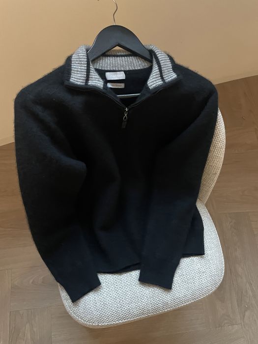 Кашемір вовна zip светр Onesize стиль cos