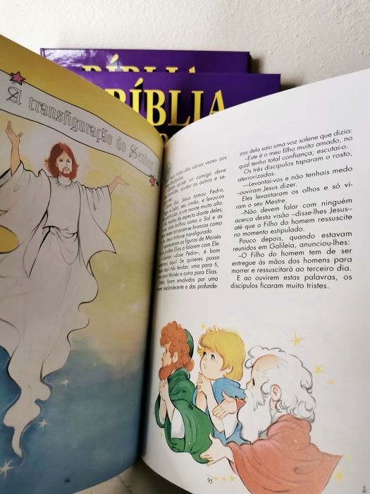 Bíblia para as crianças - 2 Livros e 2 cassetes áudio