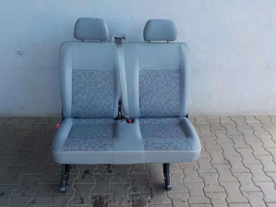 VW T5 T6 FOTEL PODWÓJNY KANAPA DWÓJKA ŁAWKA TYŁ TYLNA ISOFIX XOXO