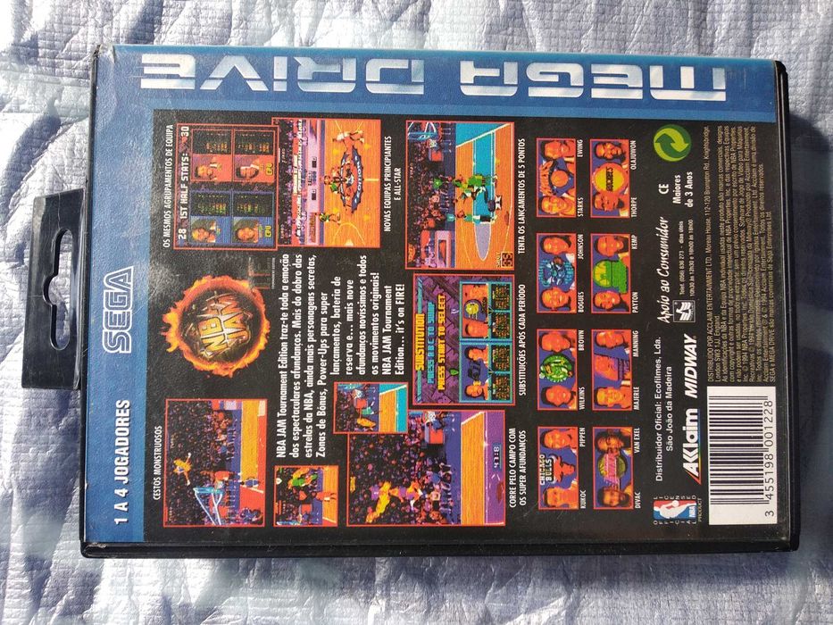 NBA JAM: Tournament Edition para Mega Drive.