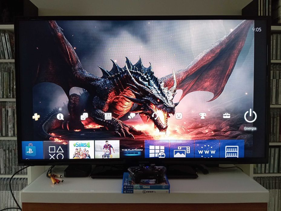 PS4 software 12.00 PlayStation 4, comando NOVO, rato e teclado Gaming