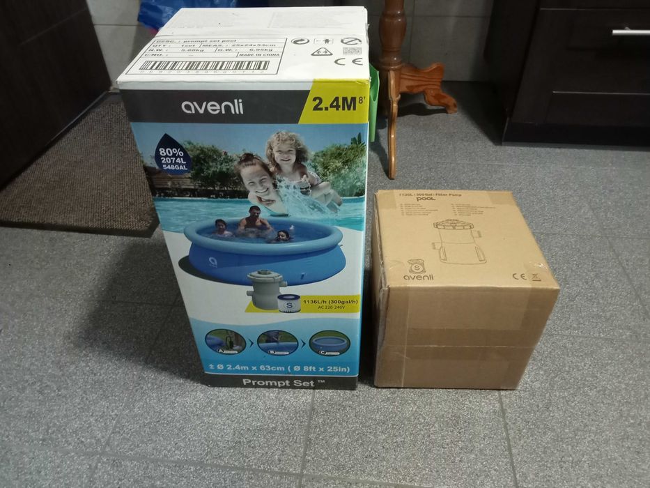 Avenli basen rozporowy 2,4m 63cm z pompą 2074L