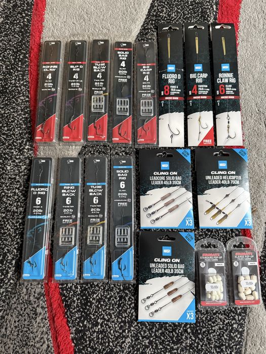 Mega Zestaw Przyponów Karpiowych Nash