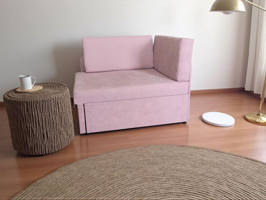 Rozkładany narożnik dla dziecka sofa kanapa z pojemnikiem Łóżko salon