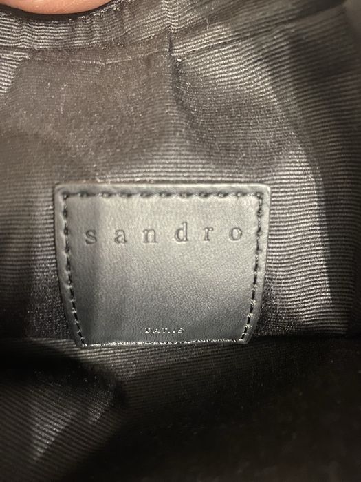 Sandro Paris косметичка кожаная