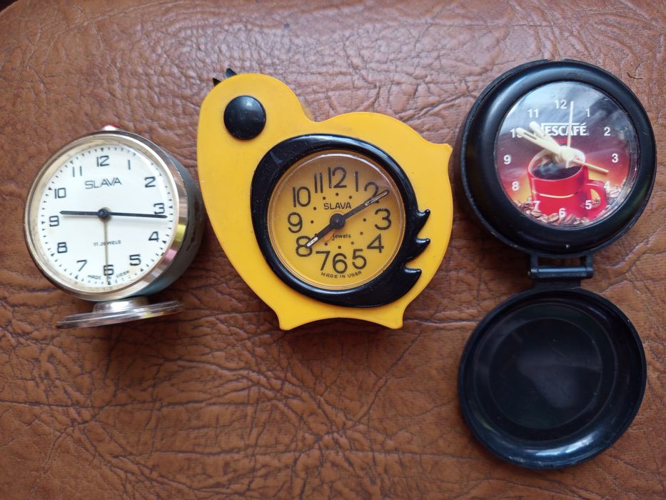Механические будильники Slava СССР под ремонт