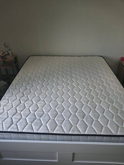 Vendo cama casal com arrumação Brimnes