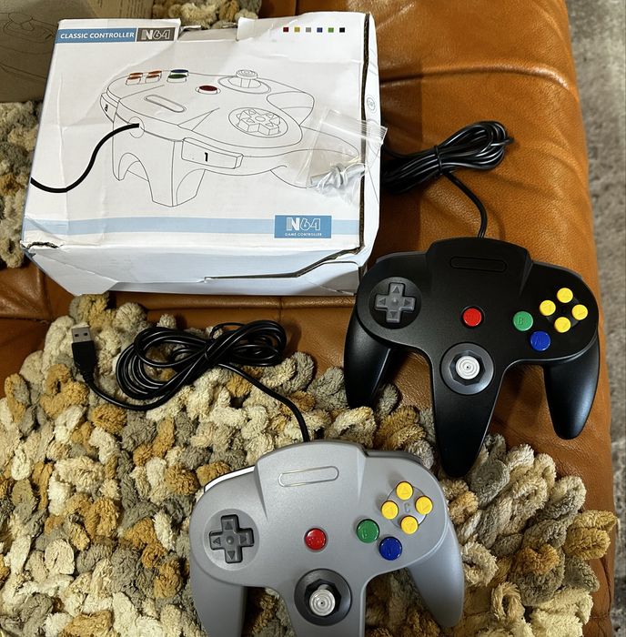 2 ігрові контроллери Nintendo 64 usb