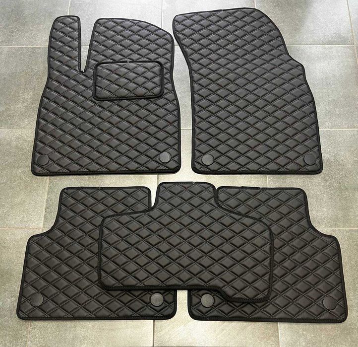 Коврики із екошкіри для Ауді\ Audi Q5\ Q3\ Q7\ Q8\ Q4 e-tron\еко шкіра