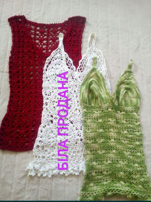 Топ. Сеточка вязанная крючком