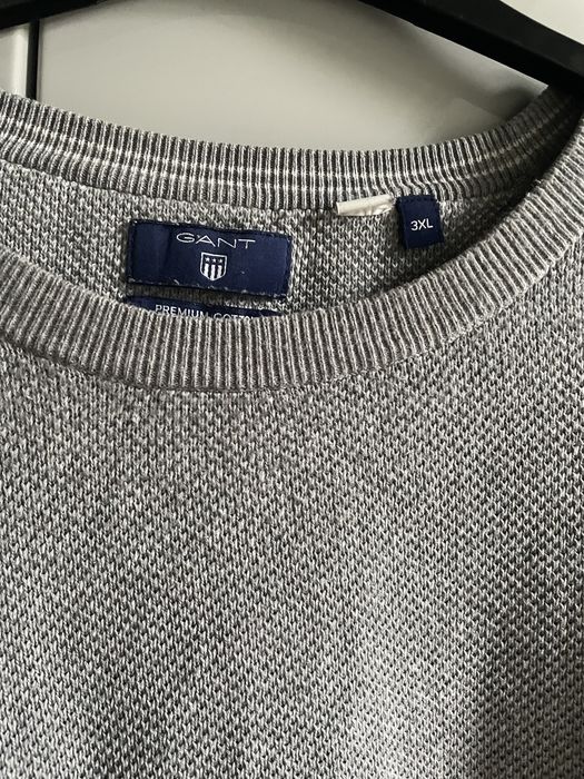 Sweter gant roz 3XL XXXL szary