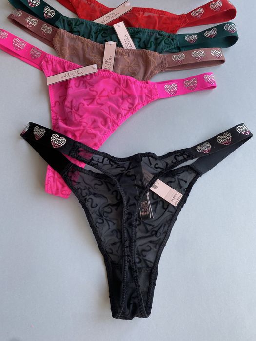 Жіночі трусики стрінги victorias secret набір 10 шт