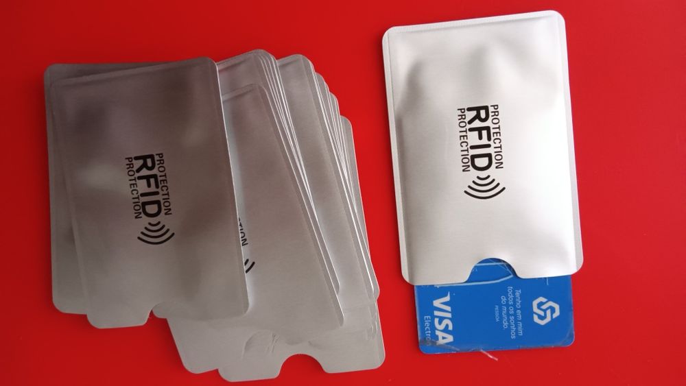 Bolsa protetora cartões visa