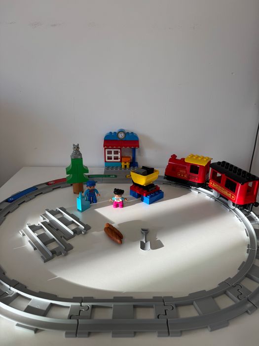 Lego Duplo 10 zestawów, dom, pociąg, park rozrywki + mix.