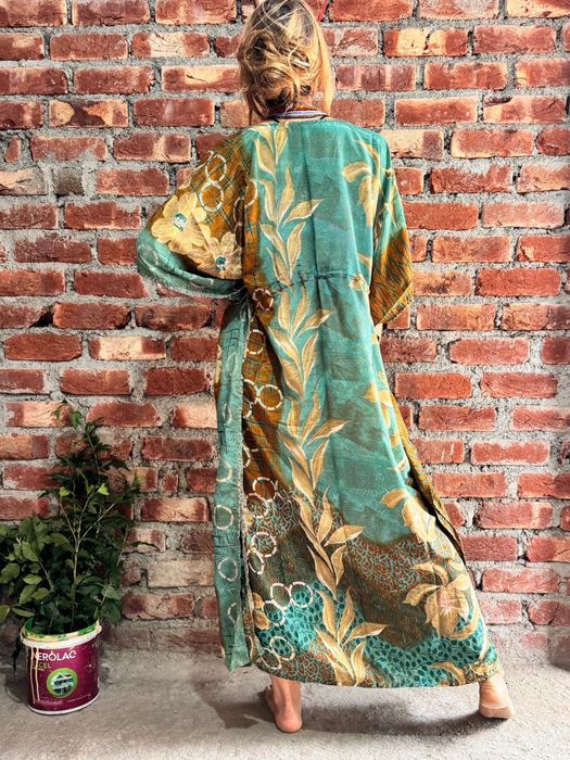 Narzutka kaftan sukienka boho