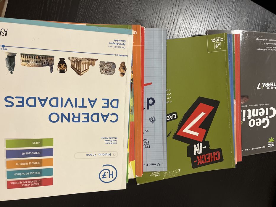 Livros de fichas do 7o ano