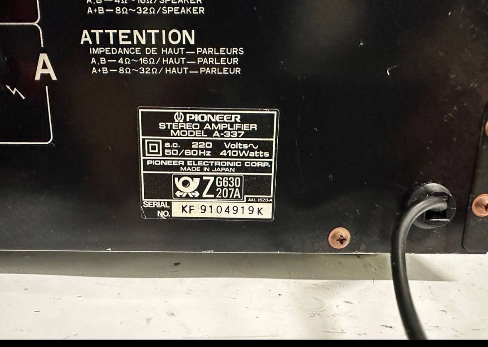 Stereo Wzmacniacz Pioneer A 337 , 2*90 Wat.