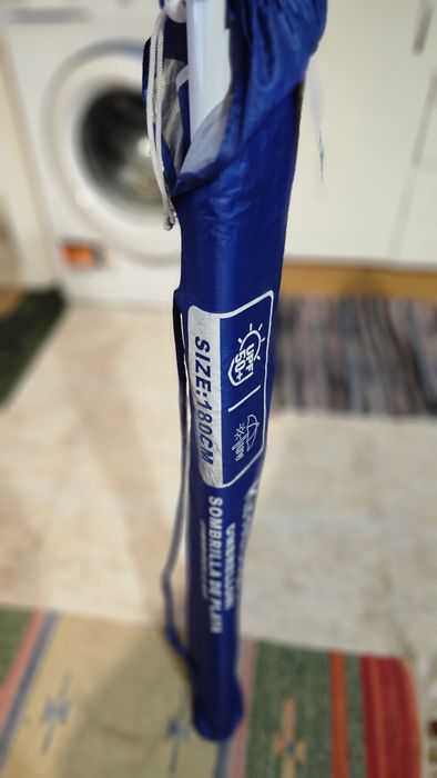 Sombrinha de Praia KmtStyle BEACH (180 cm) com Proteção UV50+