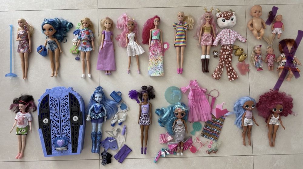 Лялька барбв barbie lol surprise OMG Monster High rainbow high пупс